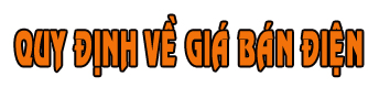 Quy định về giá bán điện